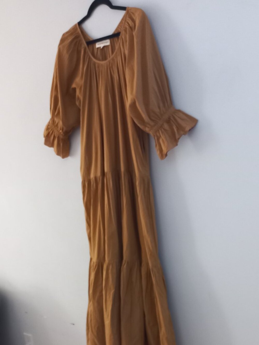 DAUGHTERS OF INDIA camel brown cotton dress - Picture 2 of 10